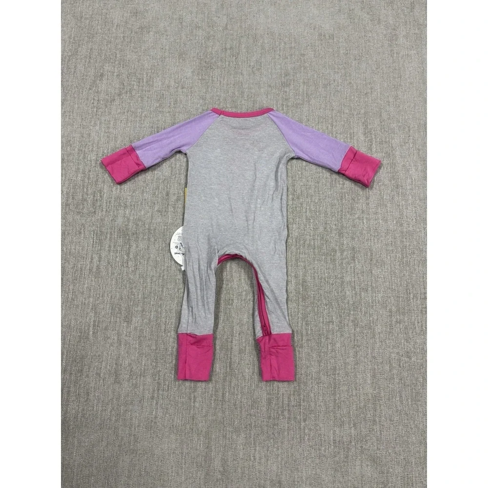 NEW Little Sleepies Purple Slam Dunk Crescent Zippy Size Newborn NB Basketball